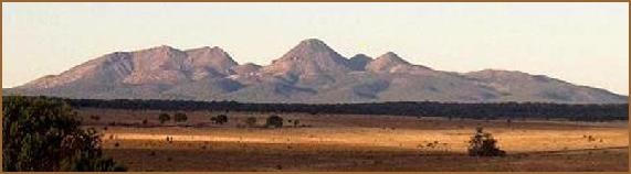 Panoramic view of the Westwood Ranches mountain range